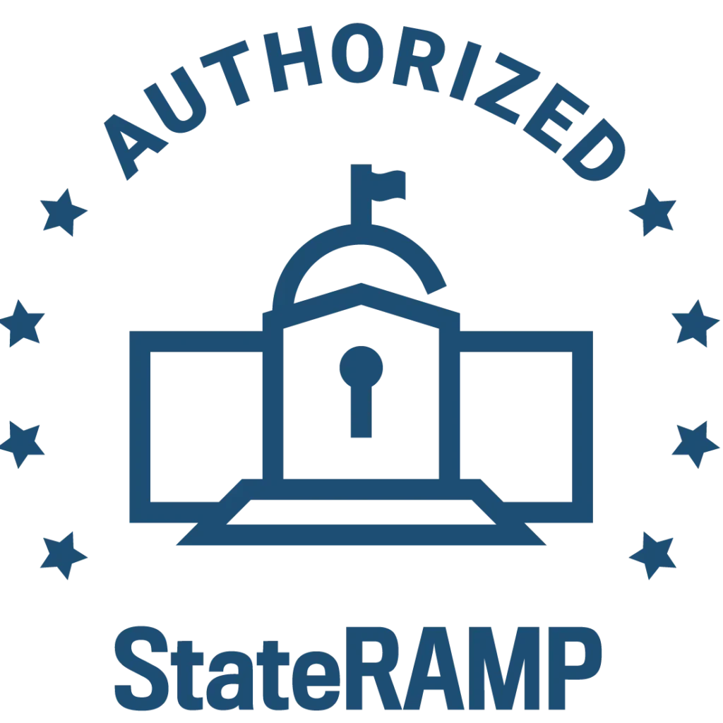 Authorized StateRAMP logo with capital building in the center
